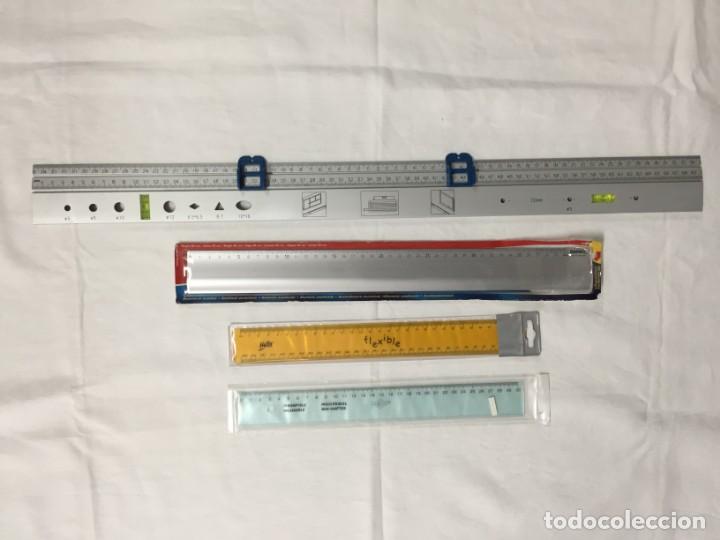 Escriban&iacute;a: Lote de 4 reglas variadas - Foto 1