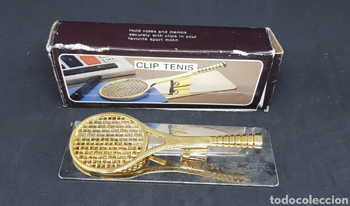 Escriban&iacute;a: Sujetapapeles - clip - tenis - car05 - Foto 1