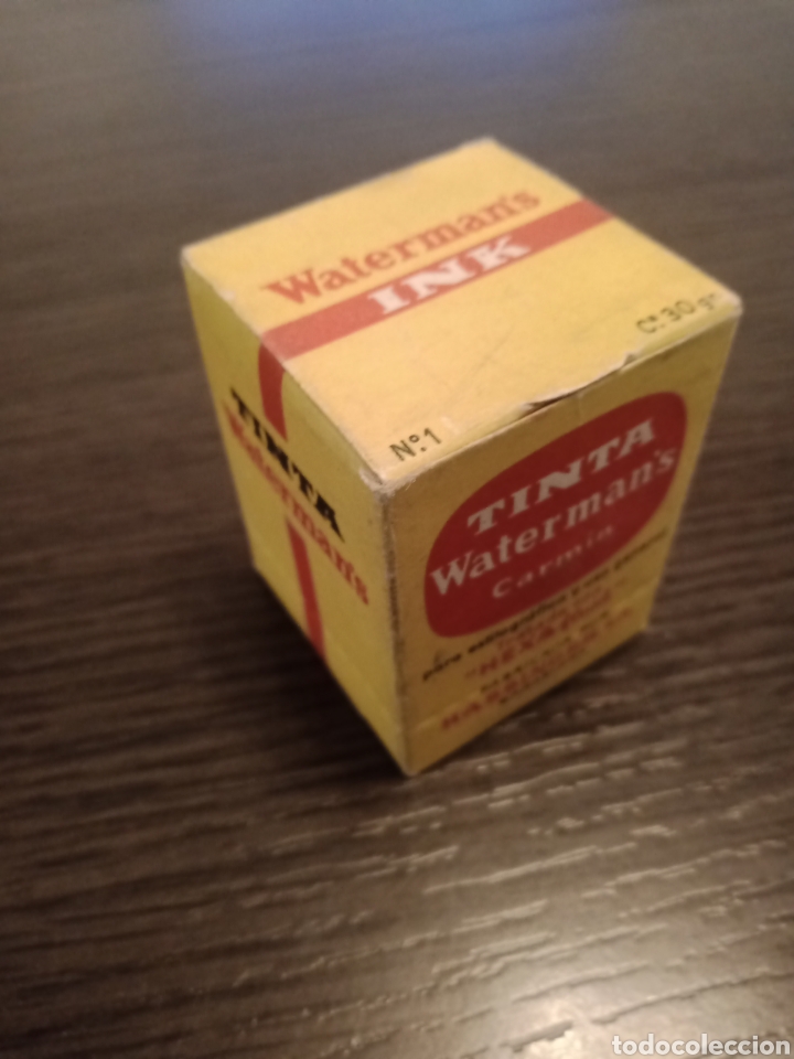 Escriban&iacute;a: Antiguo Tintero WATERMAN N&deg;1 (Carmin) - Foto 7