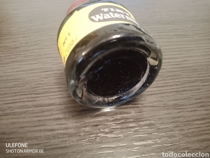 Escriban&iacute;a: Antiguo Tintero WATERMAN N&deg;1 (negra) - Foto 3