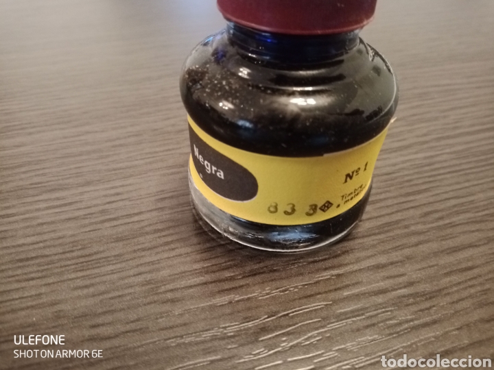 Escriban&iacute;a: Antiguo Tintero WATERMAN N&deg;1 (negra) - Foto 4