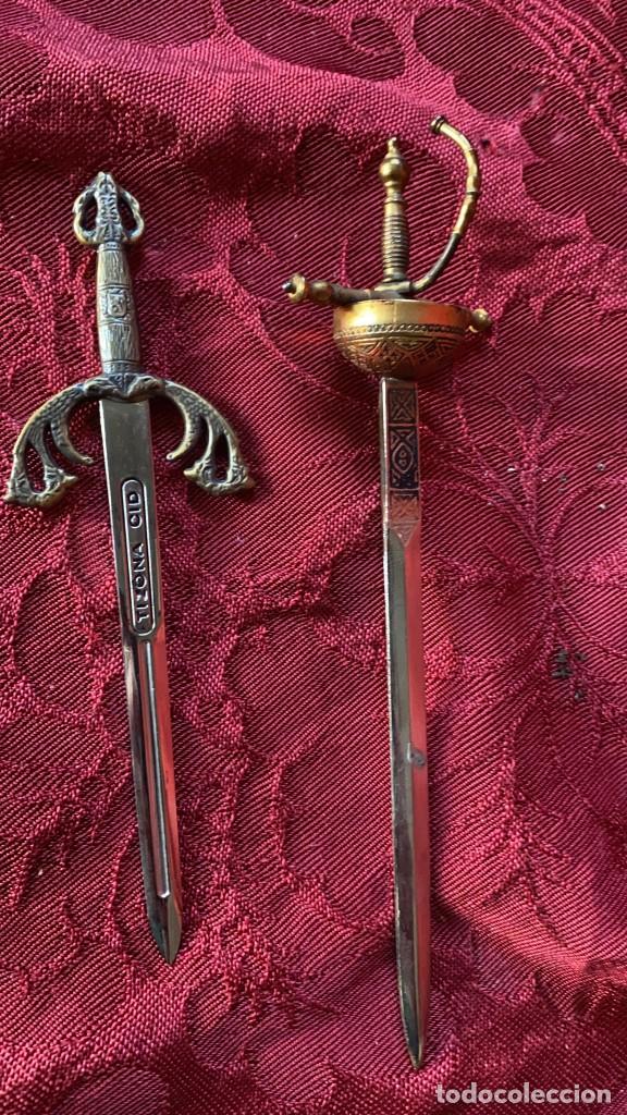 Escriban&iacute;a: ABRECARTAS ANTIGUO DE TOLEDO DE 17 Y 15 CMS. - Foto 2