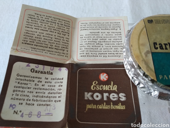 Escriban&iacute;a: ANTIGUA LATA CON CINTA KORES - Foto 4