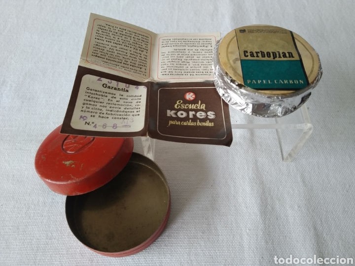 Escriban&iacute;a: ANTIGUA LATA CON CINTA KORES - Foto 7