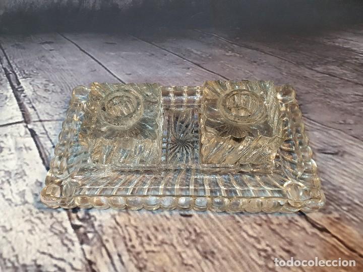Escriban&iacute;a: -ESCRIBANIA DE CRISTAL TALLADO - Foto 2