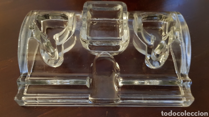 Escriban&iacute;a: TINTERO ESCRIBAN&Iacute;A RENAU DE CRISTAL - Foto 2