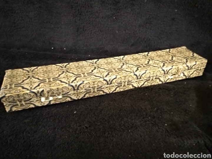 Escriban&iacute;a: Espada abrecartas de piel de serpiente. 29,5cm - Foto 3
