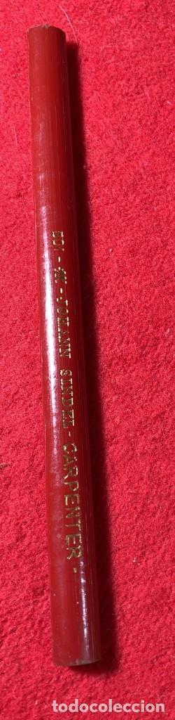 Escriban&iacute;a: LAPICERO ANTIGUO DE CARPINTERO JOHANN SINDEL CARPENTER 17 CMS. - Foto 2