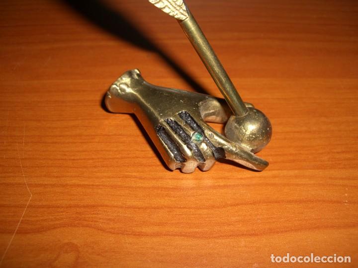 Escriban&iacute;a: PISAPAPELES SOPORTE PARA PLUMA. - Foto 2