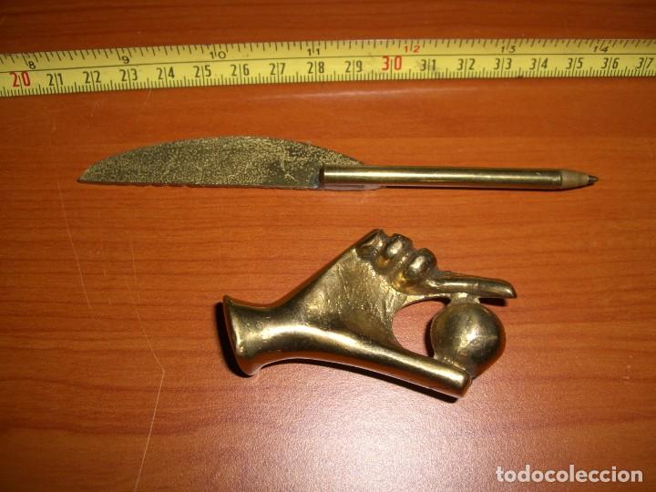 Escriban&iacute;a: PISAPAPELES SOPORTE PARA PLUMA. - Foto 4