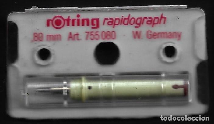 Escriban&iacute;a: PUNTERA ROTRING RAPIDOGRAPH - 0.80 MM. - SIN USAR. - Foto 1
