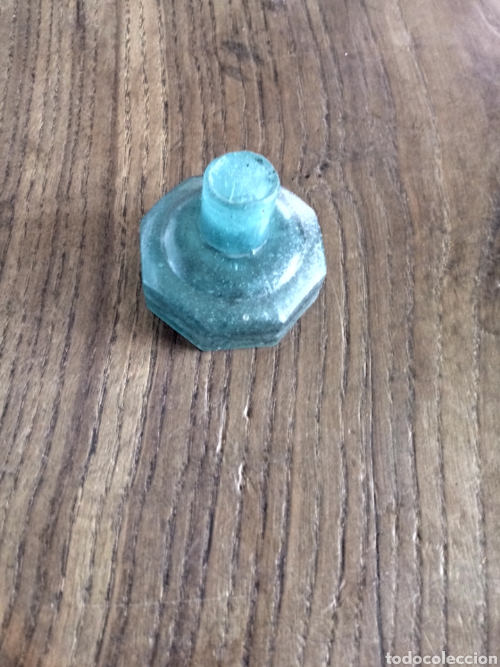 Escriban&iacute;a: Tintero de vidrio soplado verde - Foto 4
