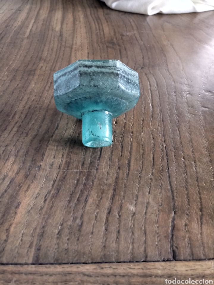 Escriban&iacute;a: Tintero de vidrio soplado verde - Foto 5