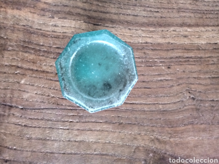 Escriban&iacute;a: Tintero de vidrio soplado verde - Foto 6