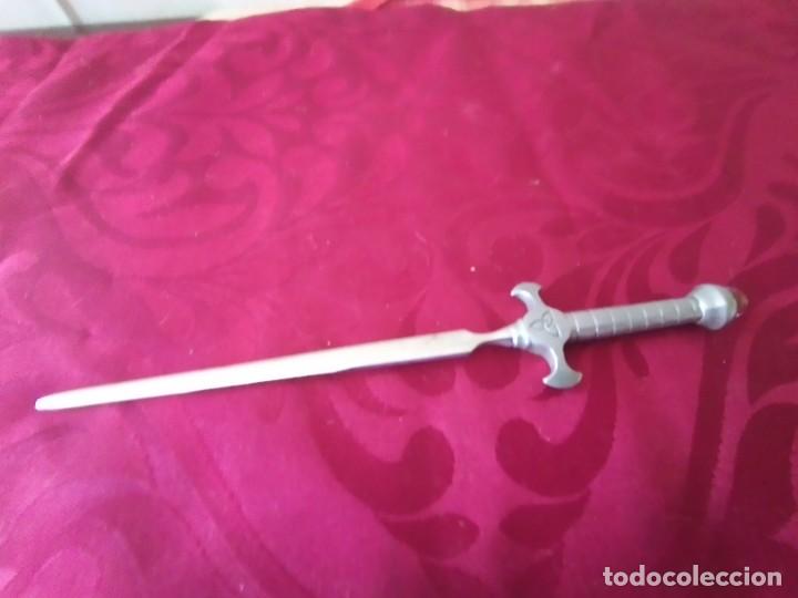 Escriban&iacute;a: Preciosa espada abre cartas de esta&ntilde;o y inox - Foto 1