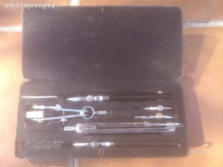 Escriban&iacute;a: ANTIGUO ESTUCHE DE COMPASES CEAC - Foto 1