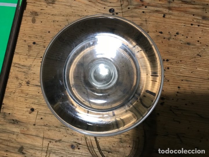 Escriban&iacute;a: Tintero redondo de cristal. Pesado. Espectacular - Foto 8