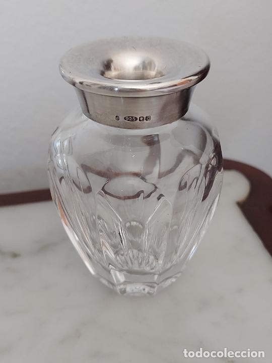 Escriban&iacute;a: Tintero de cristal de roca y plata de 925 contrastada - Foto 3