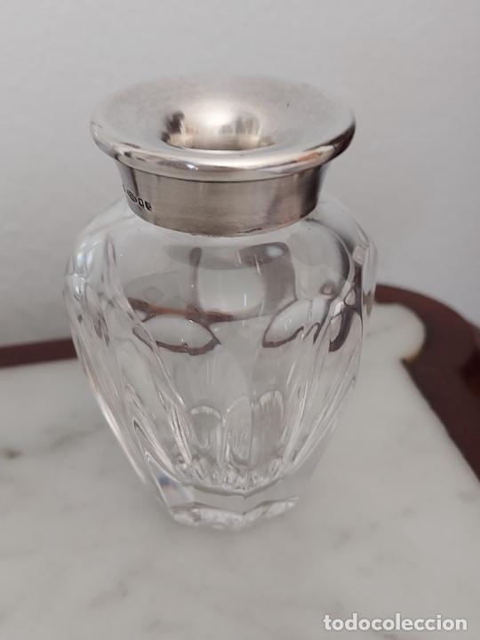 Escriban&iacute;a: Tintero de cristal de roca y plata de 925 contrastada - Foto 4
