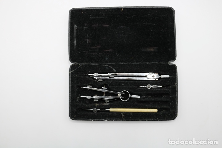Escriban&iacute;a: Antiguo estuche de comp&aacute;s STILUS 134 ESCOLAR - Foto 3