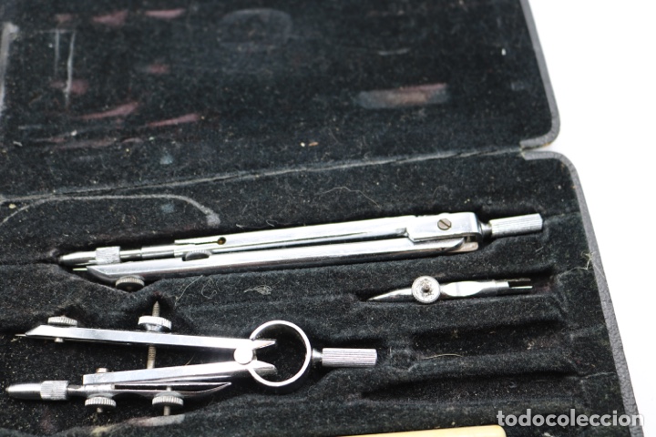 Escriban&iacute;a: Antiguo estuche de comp&aacute;s STILUS 134 ESCOLAR - Foto 6