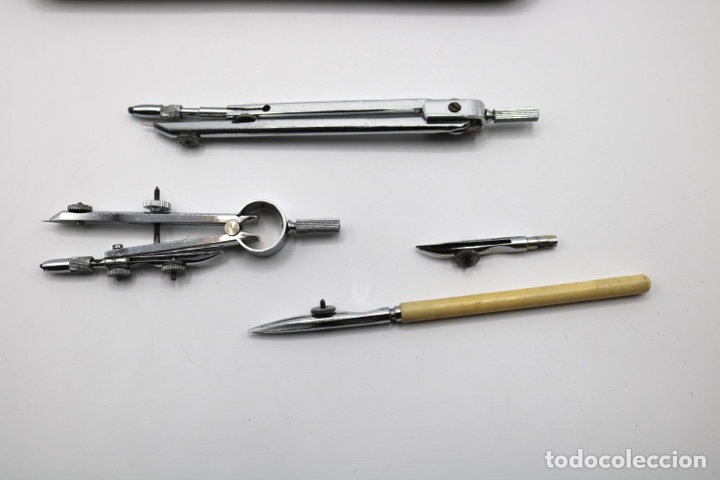 Escriban&iacute;a: Antiguo estuche de comp&aacute;s STILUS 134 ESCOLAR - Foto 7