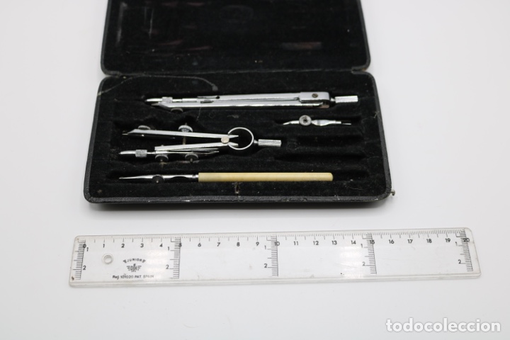 Escriban&iacute;a: Antiguo estuche de comp&aacute;s STILUS 134 ESCOLAR - Foto 8