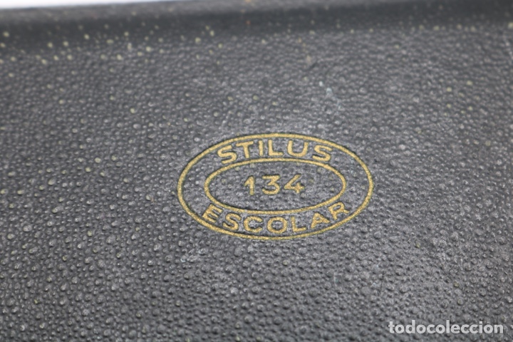 Escriban&iacute;a: Antiguo estuche de comp&aacute;s STILUS 134 ESCOLAR - Foto 9
