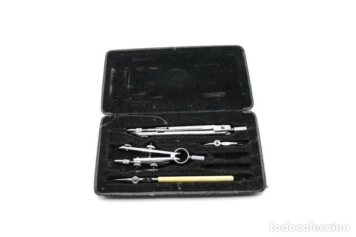 Escriban&iacute;a: Antiguo estuche de comp&aacute;s STILUS 134 ESCOLAR - Foto 1