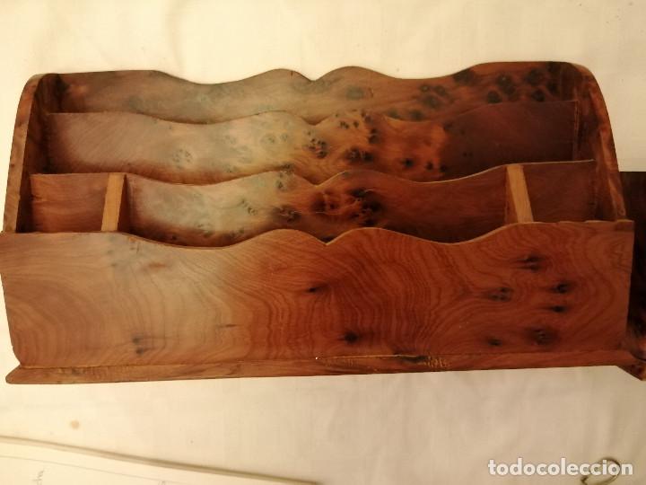 Escriban&iacute;a: CONJUNTO DE DOS PIEZAS DE ESCRIBAN&Iacute;A DE MADERA - Foto 2