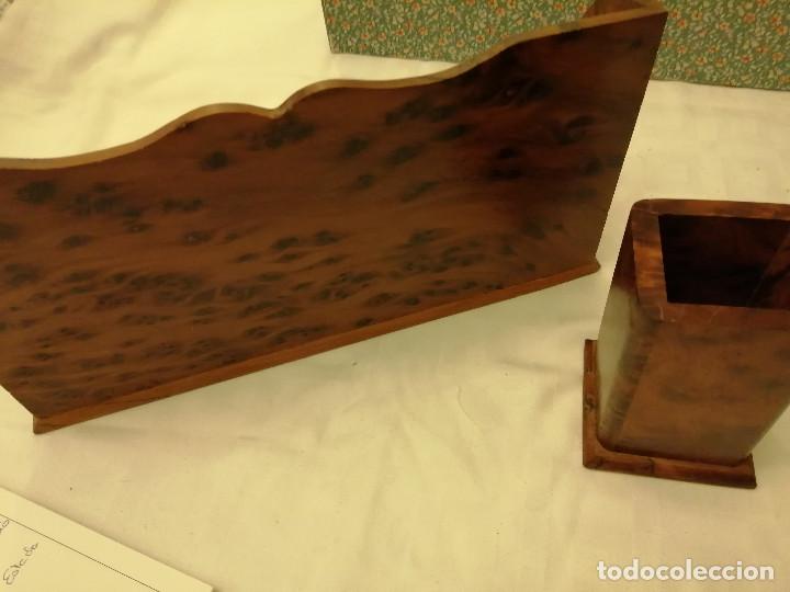 Escriban&iacute;a: CONJUNTO DE DOS PIEZAS DE ESCRIBAN&Iacute;A DE MADERA - Foto 6