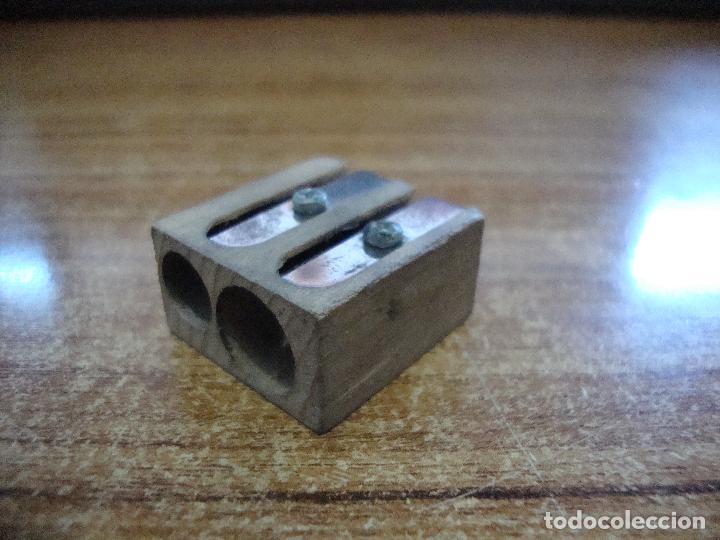 Escriban&iacute;a: SACAPUNTAS DOBLE MADERA - Foto 1