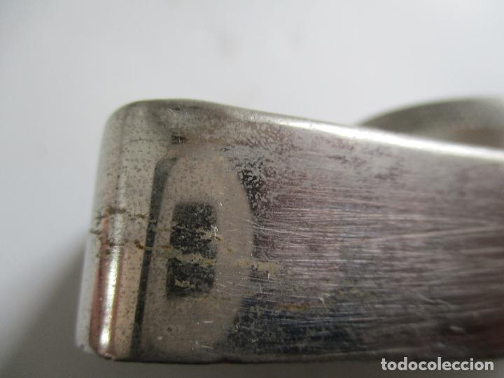 Escriban&iacute;a: TINTERO DE METAL, MIDE 12X6X2X3.5 CM. - Foto 4