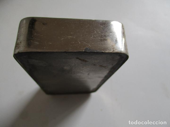 Escriban&iacute;a: TINTERO DE METAL, MIDE 12X6X2X3.5 CM. - Foto 5