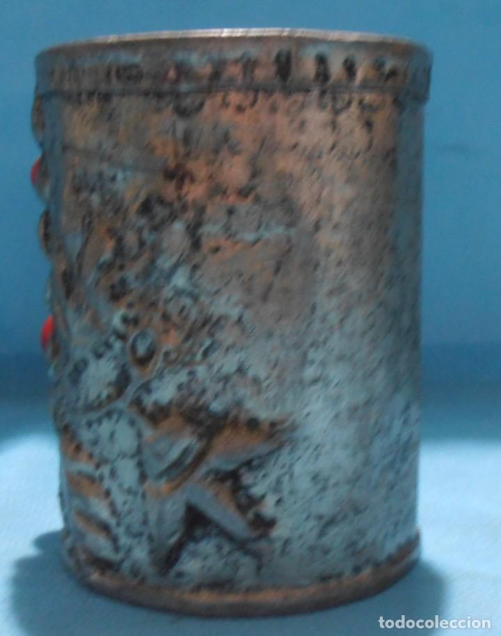 Escriban&iacute;a: PORTALAPICES DE ESTA&Ntilde;O REPUJADO , CUBILETE, - Foto 5