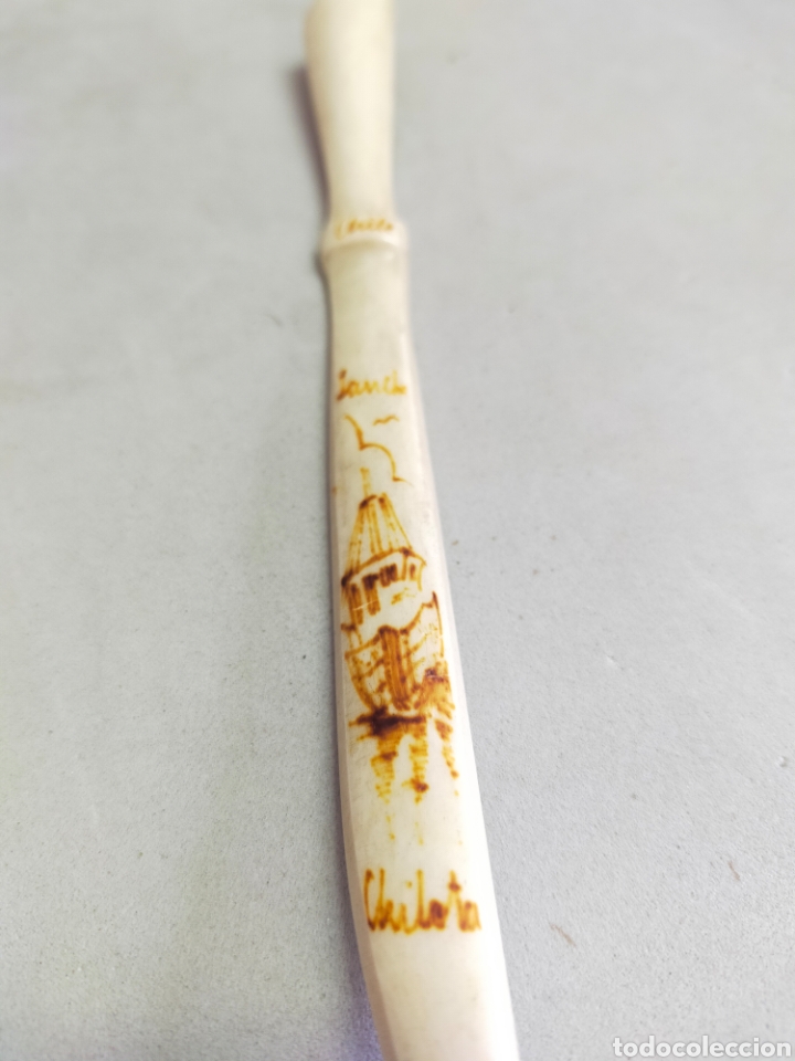 Escriban&iacute;a: ABRECARTAS PIROGRABADO EN HUESO, CHILE. - Foto 1