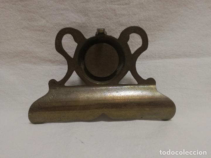 Escriban&iacute;a: ANTIGUO TINTERO DE BRONCE / LATON - Foto 9