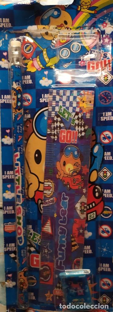 Escriban&iacute;a: Lapiz regla y goma accesorios escuela cars