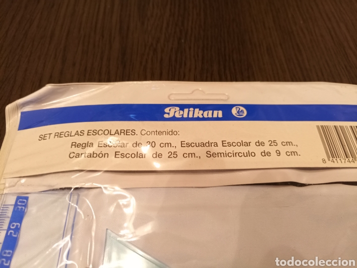 Escriban&iacute;a: Antiguo Set Reglas Escolares PELIKAN - Foto 2