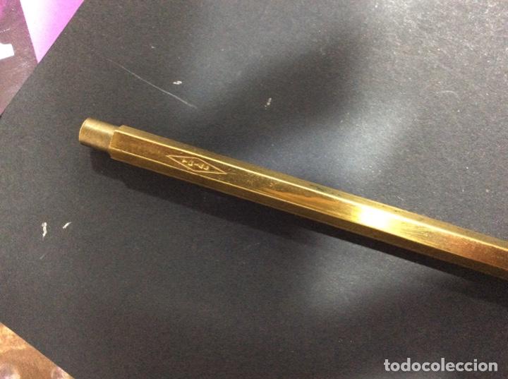 Escriban&iacute;a: ANTIGUO PORTAMINAS DE BRONCE MARCA TRIAL - Foto 2