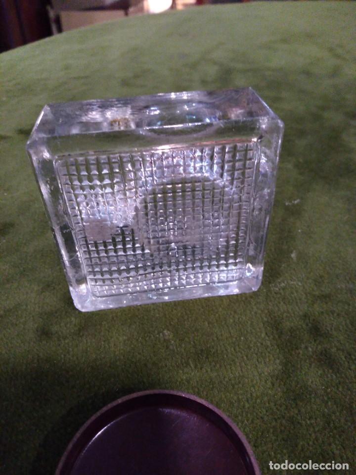 Escriban&iacute;a: Tintero en cristal, tapa baquelita. REF-2796 - Foto 3