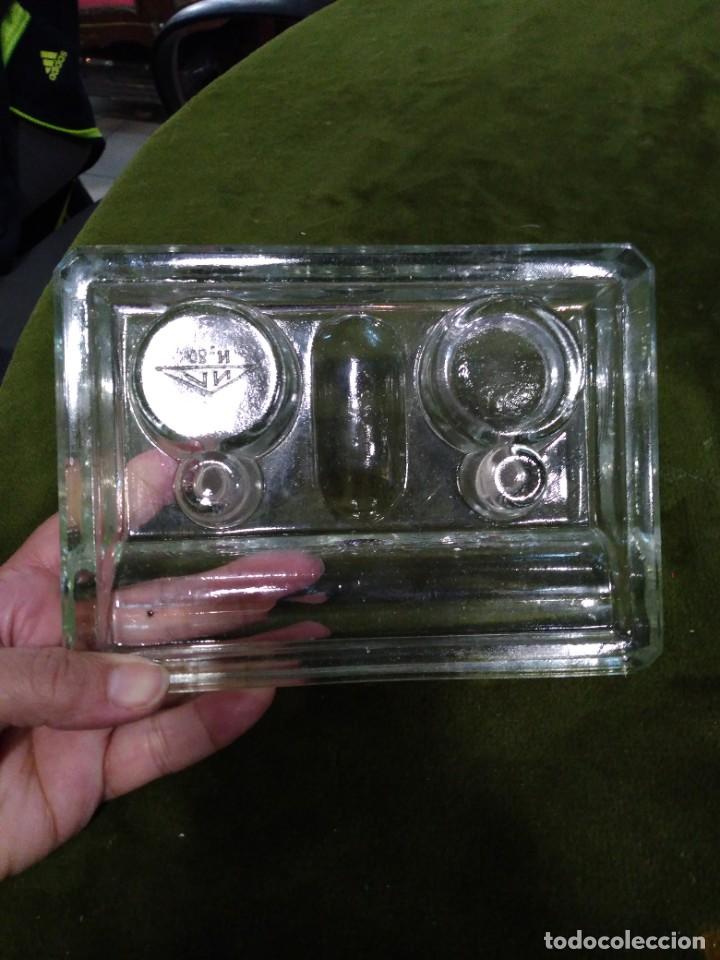 Escriban&iacute;a: Doble tintero en cristal - Foto 2