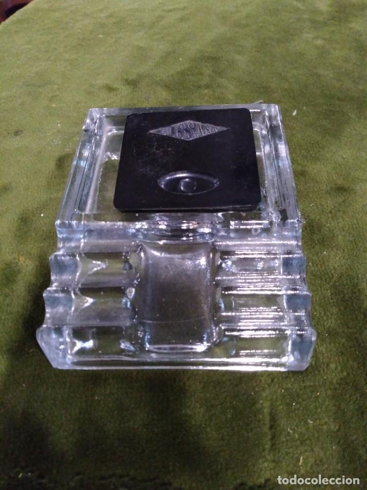 Escriban&iacute;a: Tintero en cristal, tapa baquelita. REF-9447 - Foto 1