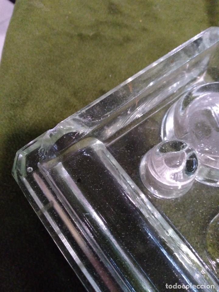 Escriban&iacute;a: Doble tintero en cristal - Foto 3