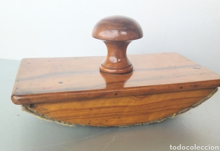 Escriban&iacute;a: Antiguo Secante de escritorio en madera. - Foto 5