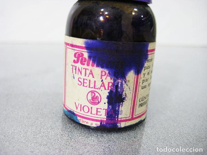Escriban&iacute;a: FRASCO DE TINTA PELIKAN PARA SELLAR VIOLETA - Foto 4