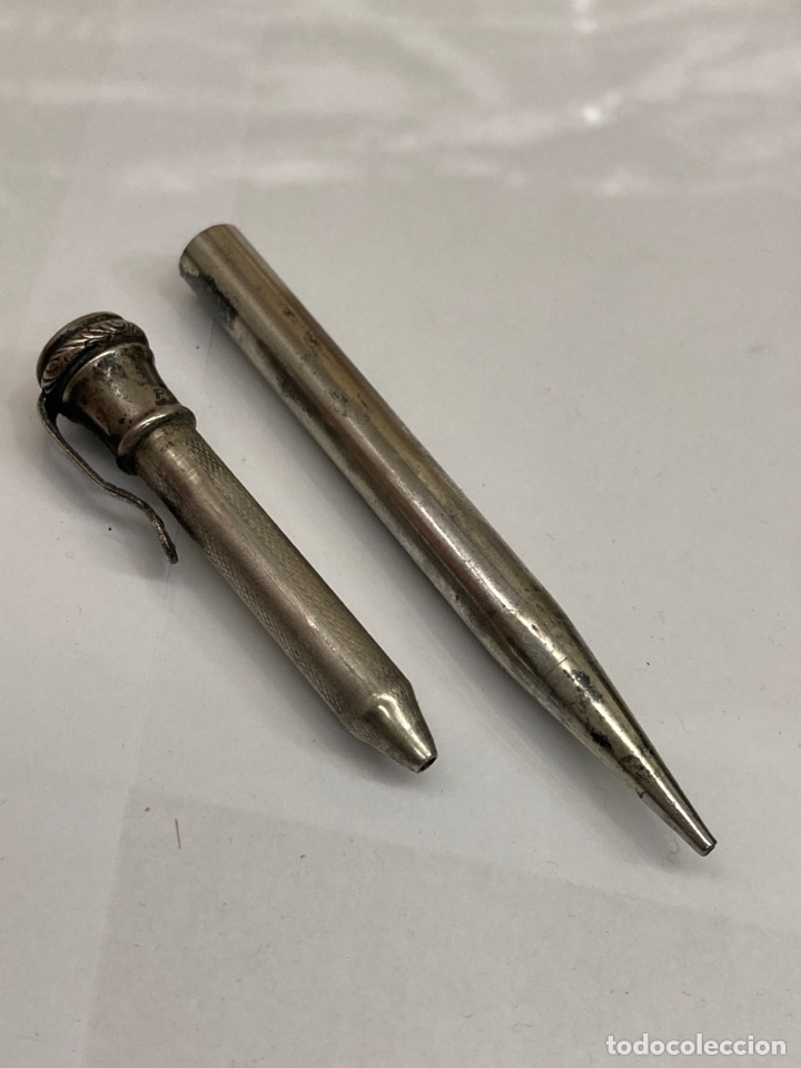Escrita: PORTAMINAS ANTIGUO DE PLATA. CIRCA 1900 /PLUMA25-8