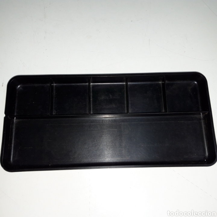 Escriban&iacute;a: Bandeja baquelita negra. Con compartimentos. - Foto 1