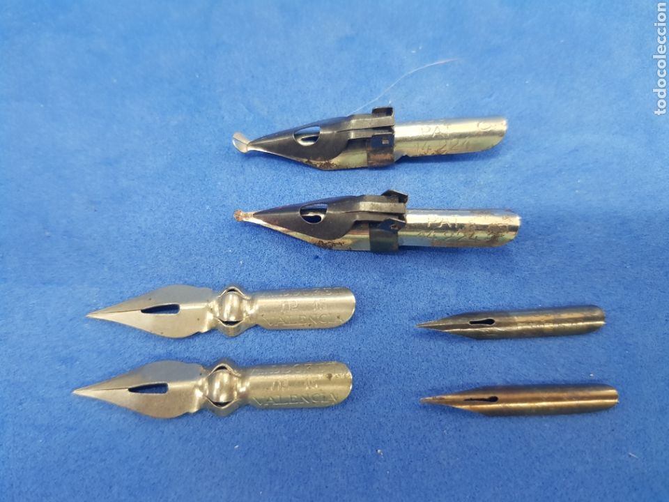 Escriban&iacute;a: Lote 6 plumillas antiguas - Foto 1