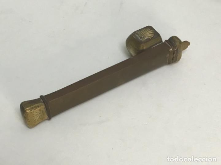 Escriban&iacute;a: Escriban&iacute;a de viaje. Bronce y cobre . Tintero. - Foto 4